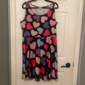 Colourful heart dress